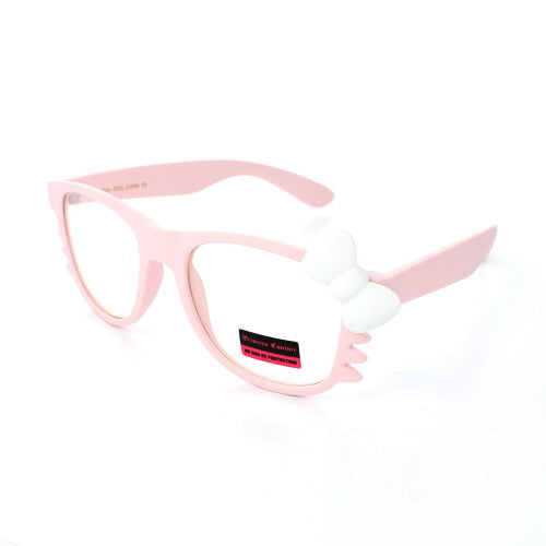 KITTY Gafas de Moda Junior Wayfarer KT01STCL - Blanco 