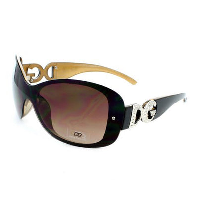 DG Gafas de sol oversize DG26799 - Negro-Marrón