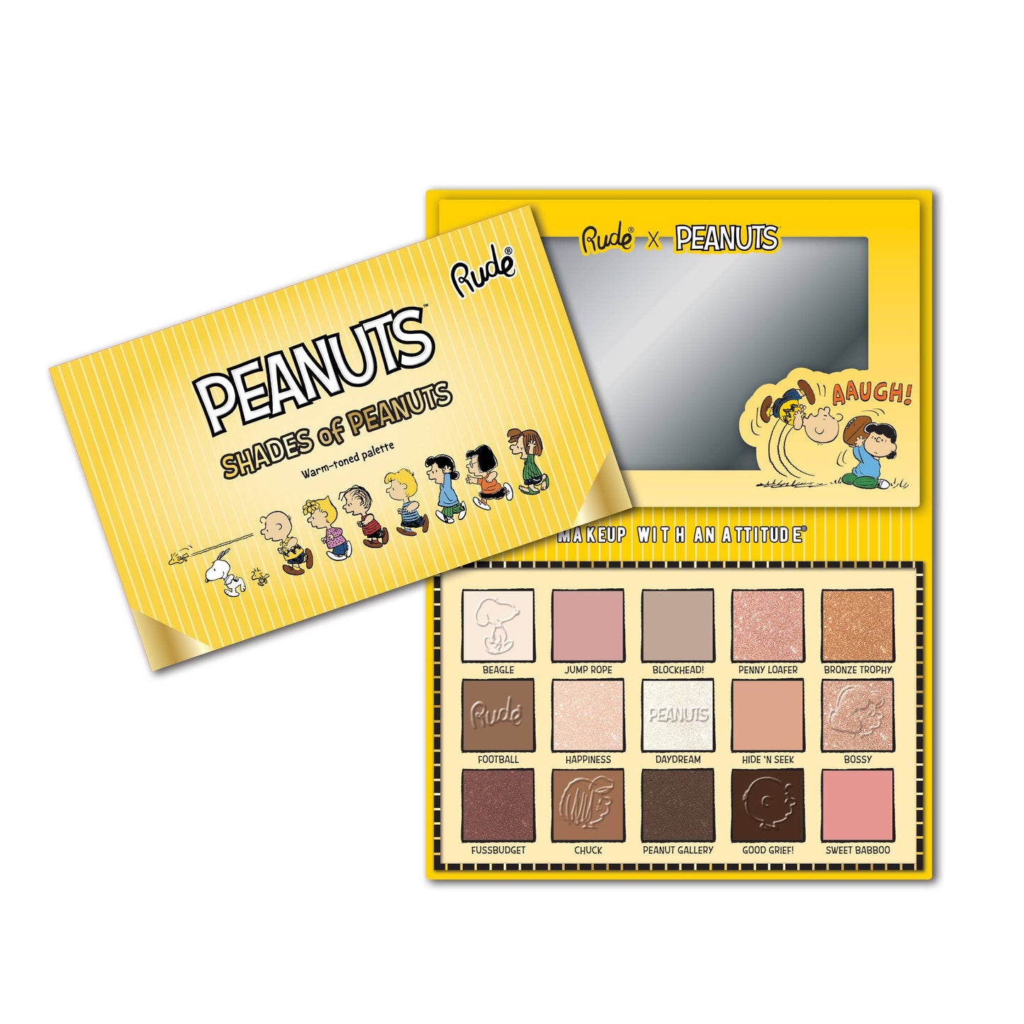 Rude Shades of Peanuts Eyeshadow Palette - Warm-toned