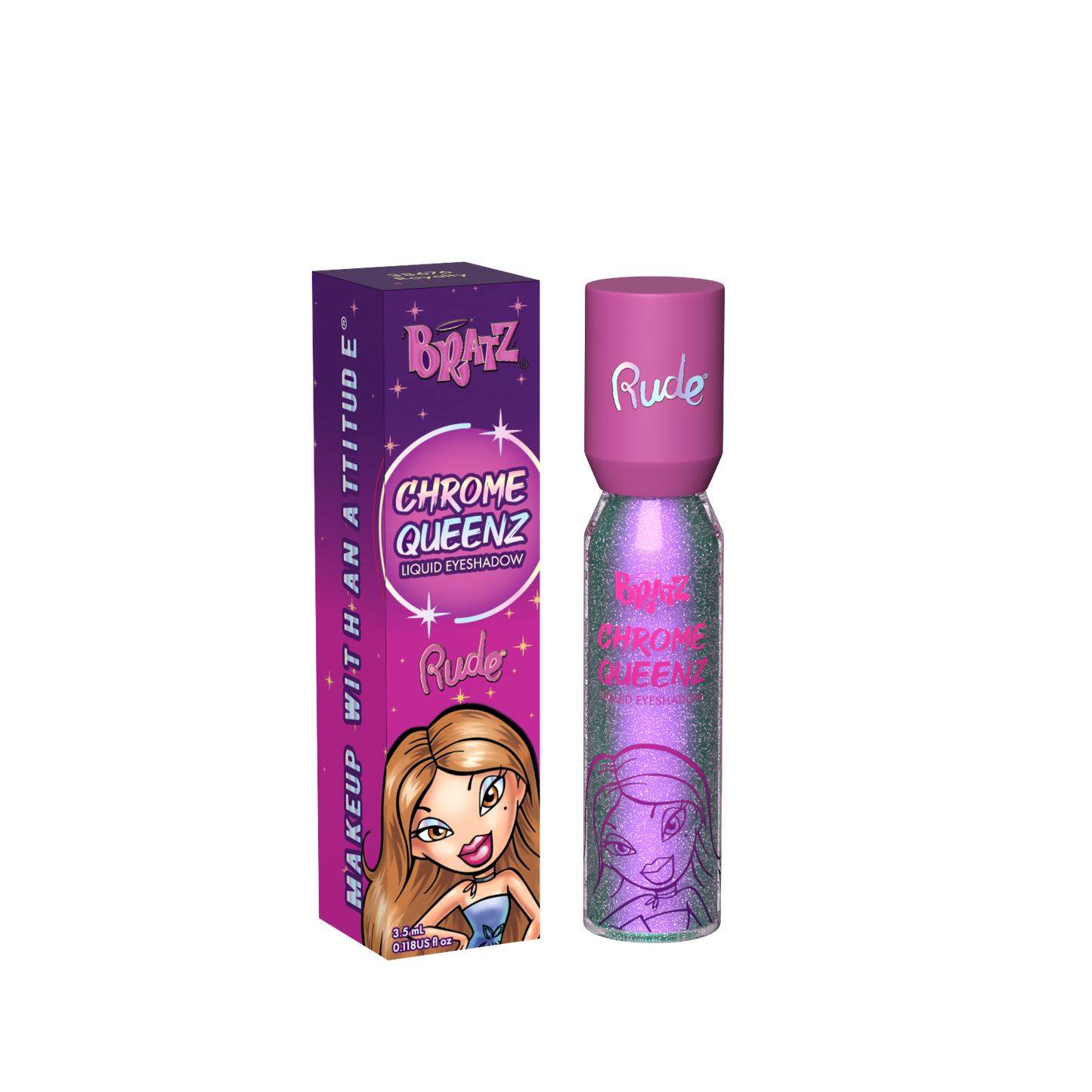 RUDE Bratz Chrome Queenz Liquid Eyeshadow