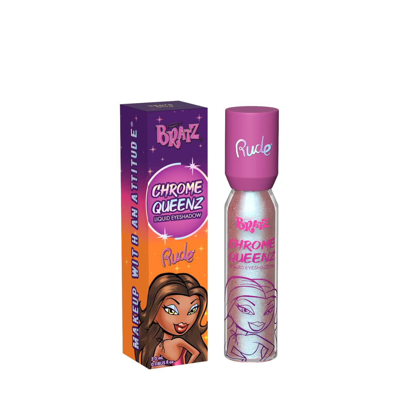 RUDE Bratz Chrome Queenz Liquid Eyeshadow