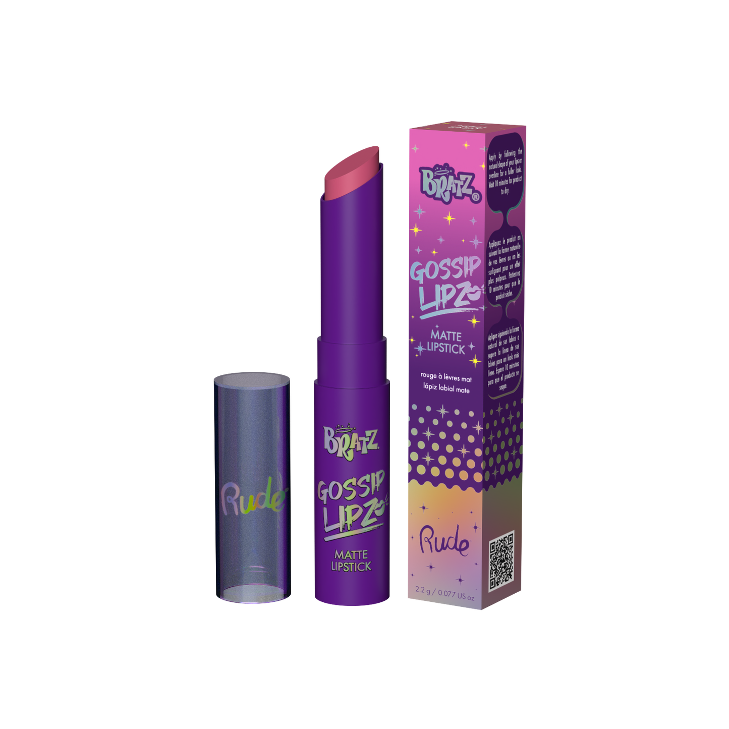 RUDE Bratz Gossip Lipz Matte Lipstick