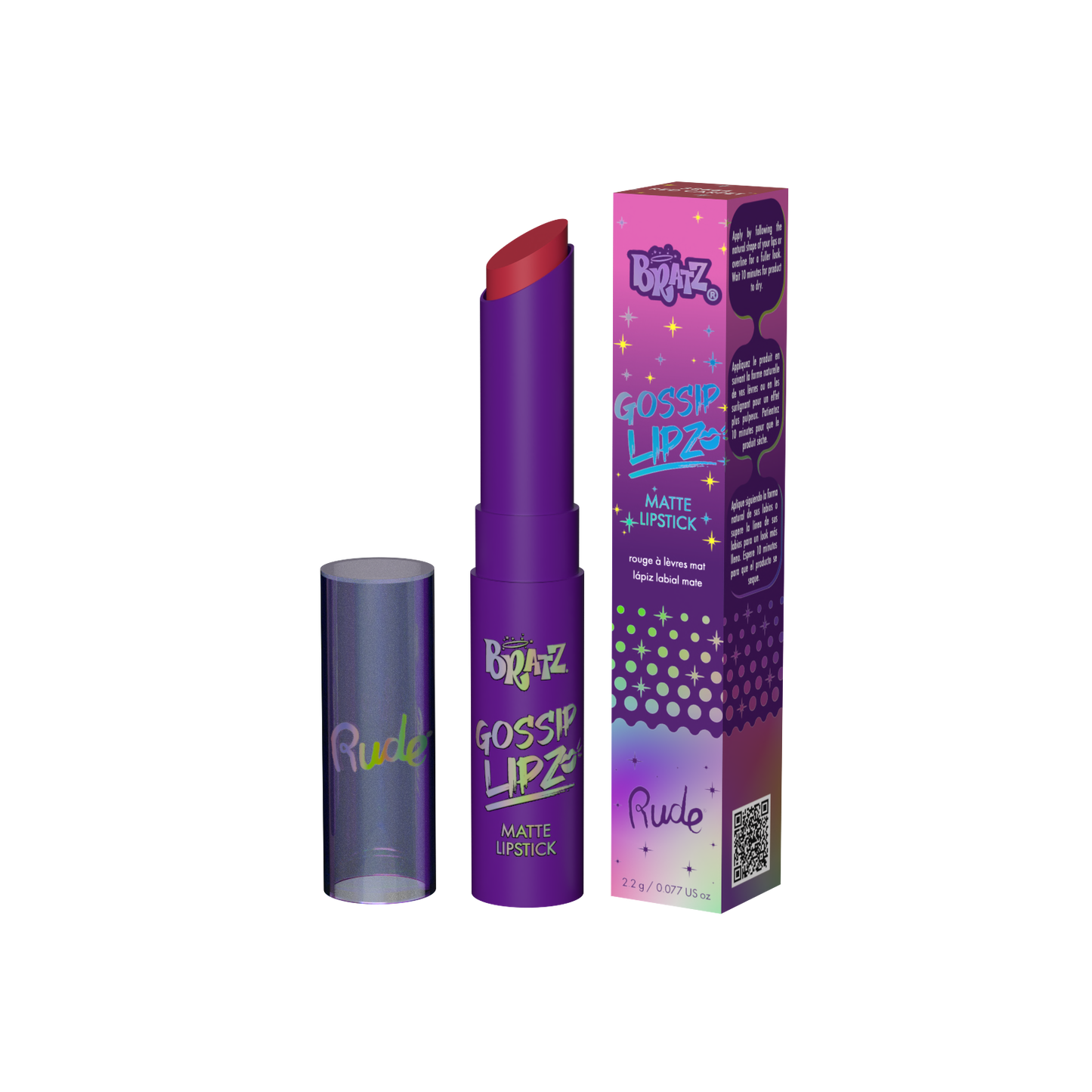 RUDE Bratz Gossip Lipz Matte Lipstick