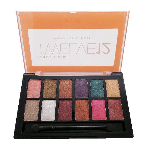 Paleta de sombras de ojos NICKA K Perfect 12 Midnight Garden