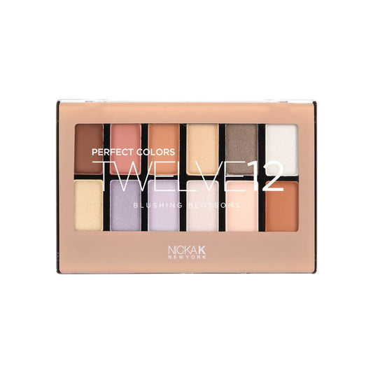 Paleta de sombras de ojos NICKA K Perfect 12 Blushing Blossoms