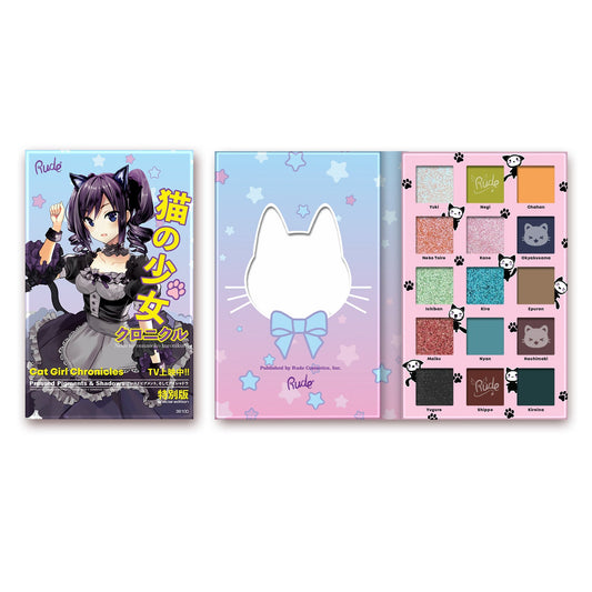 RUDE Manga Collection Pressed Pigments & Shadows - Cat Girl Chronicles