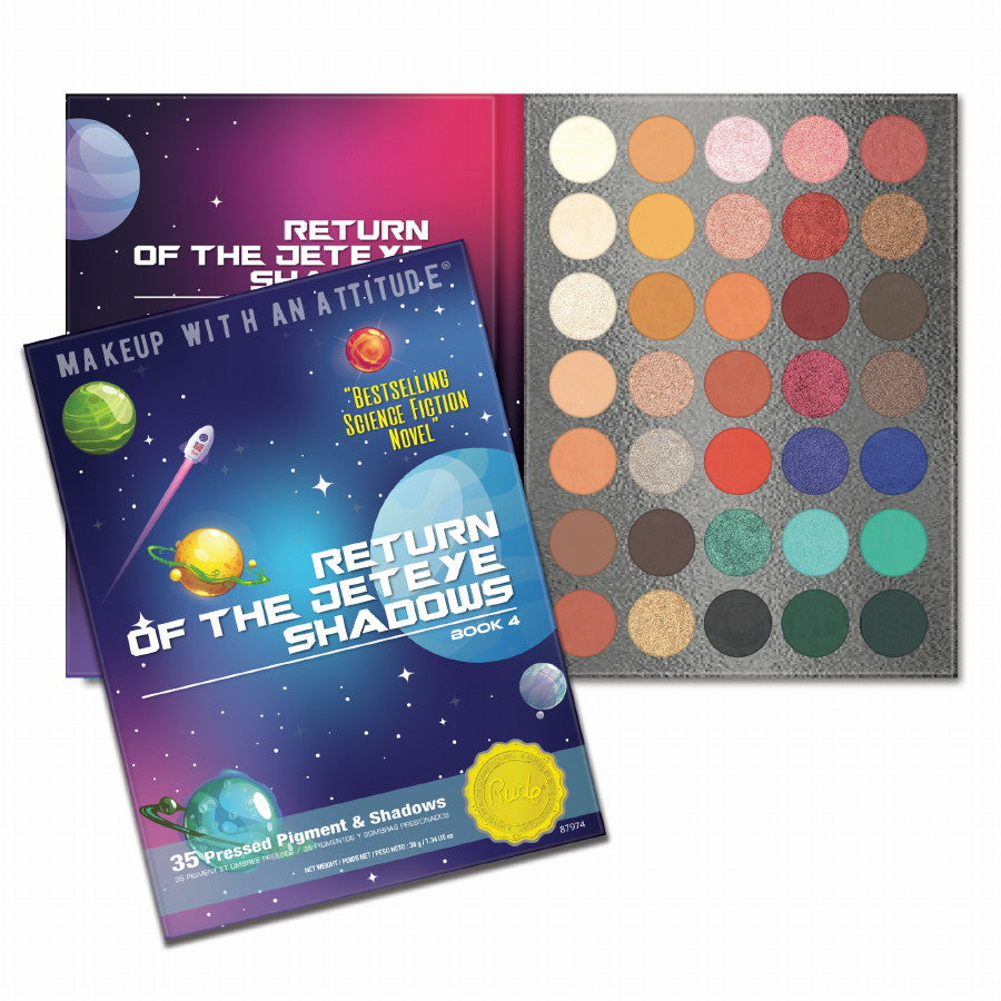 RUDE Return Of The Jet Eyeshadows 35 Paleta de sombras de ojos - Libro 4