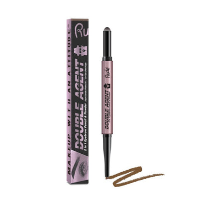 RUDE Double Agent 2 in 1 Eyebrow Pencil & Powder