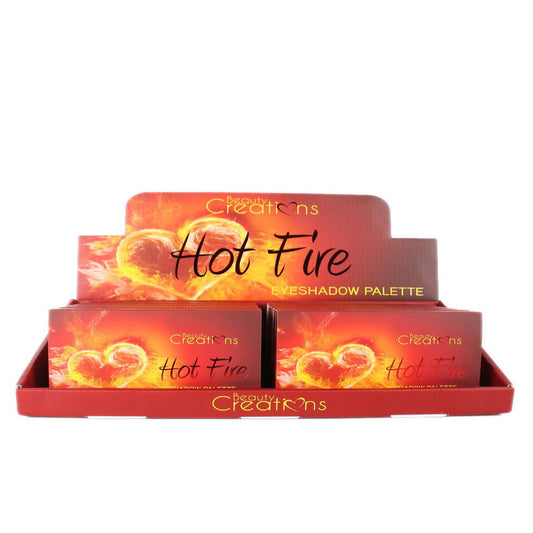 BEAUTY CREACIONES Juego de paleta de sombras de ojos Hot Fire, 12 piezas