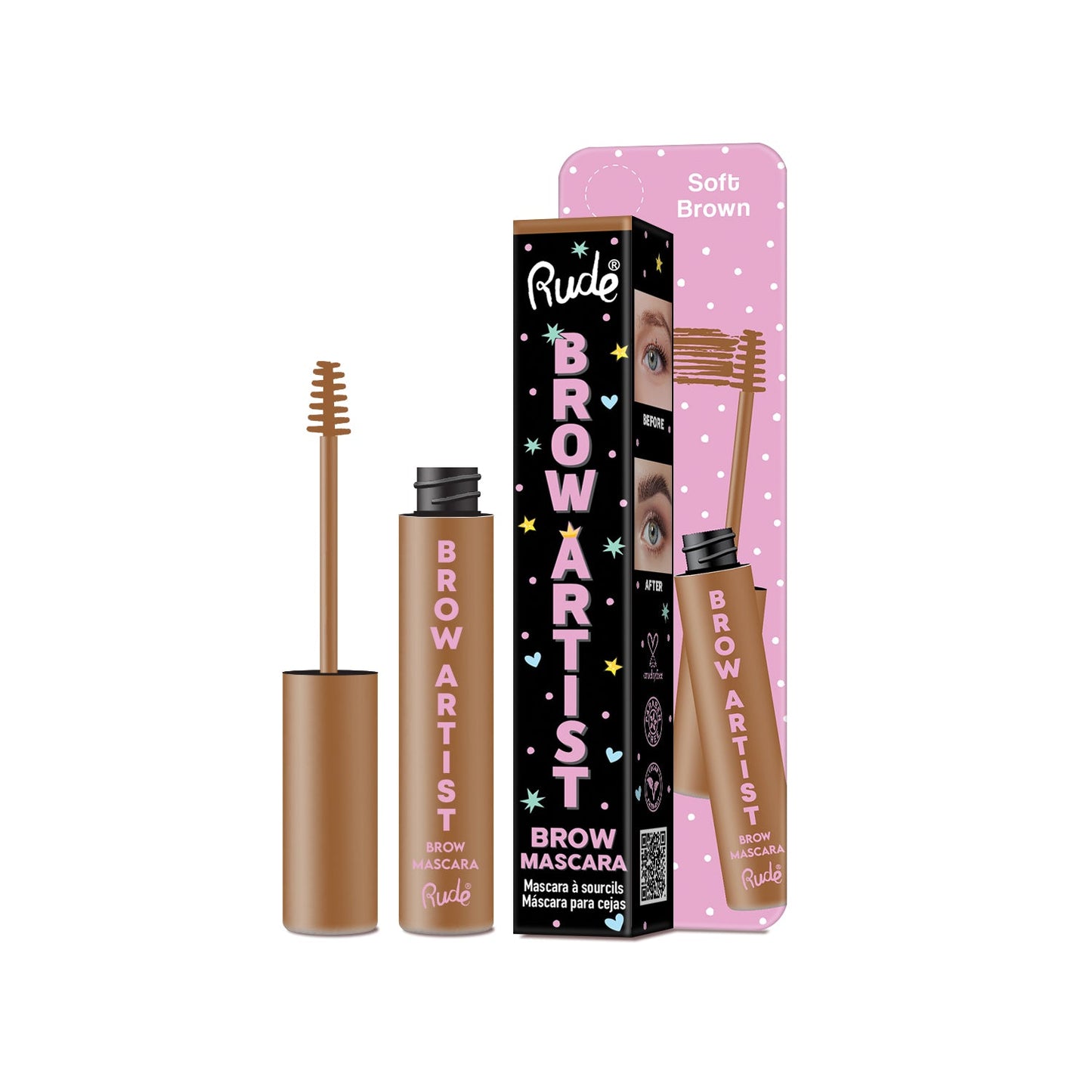 RUDE Ultimate Brow Artist Brow Mascara