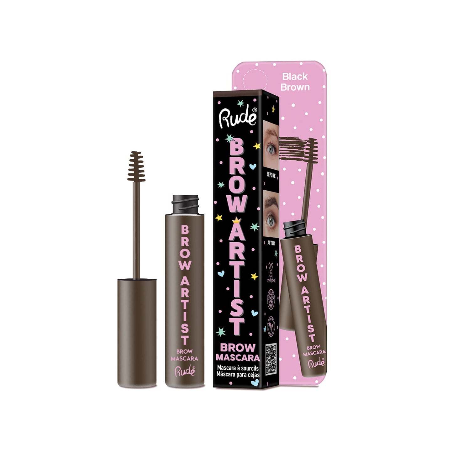 RUDE Ultimate Brow Artist Brow Mascara