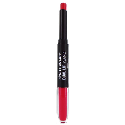 CITY COLOR Dual Lip Wand 2 en 1 Lipstik y brillo de labios