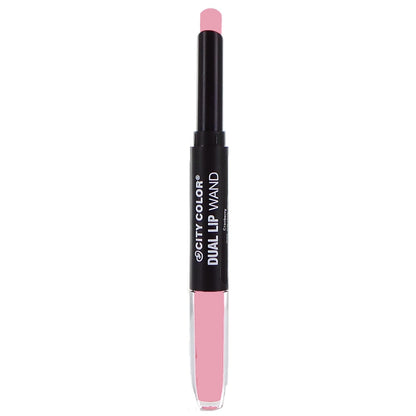 CITY COLOR Dual Lip Wand 2 en 1 Lipstik y brillo de labios