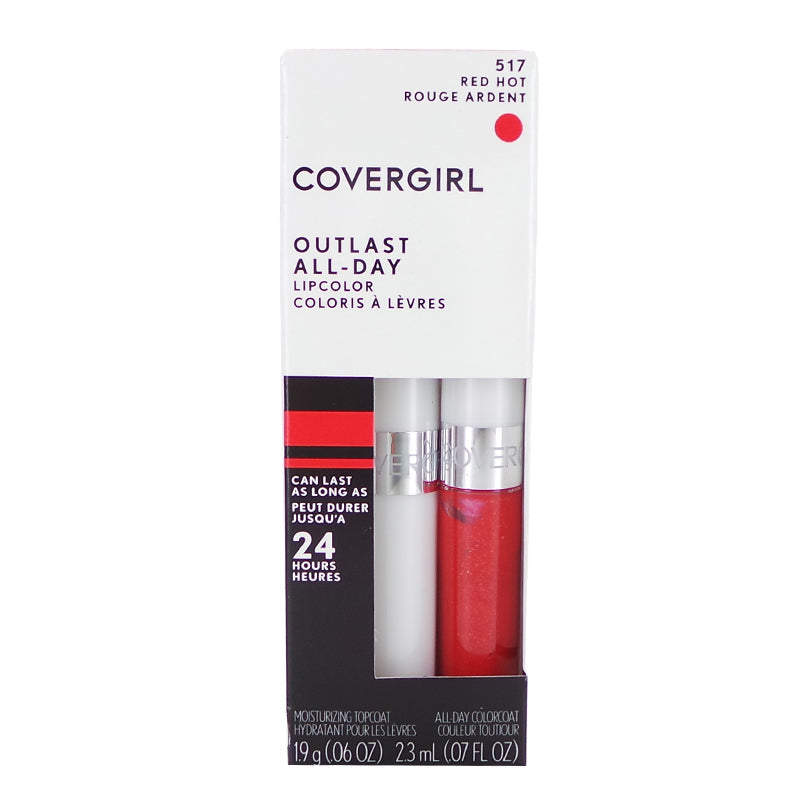 Color de labios para todo el día COVERGIRL Outlast - Red Hot 517