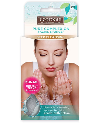 Esponja facial EcoTools Pure Complexion - Limpieza profunda - Carbón