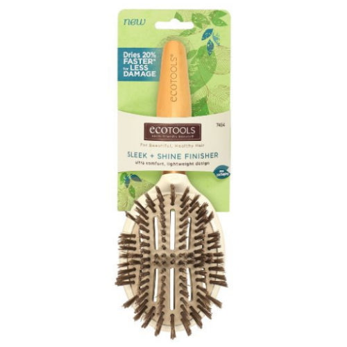 EcoTools Sleep + Shine Finisher Hair Brush - Ultra Comfort, Lightweight Design