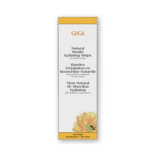 Tiras depiladoras de muselina natural GIGI (grandes) - GG0610