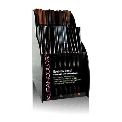 KLEANCOLOR Set de mostrador de lápiz de cejas retráctil 144 piezas