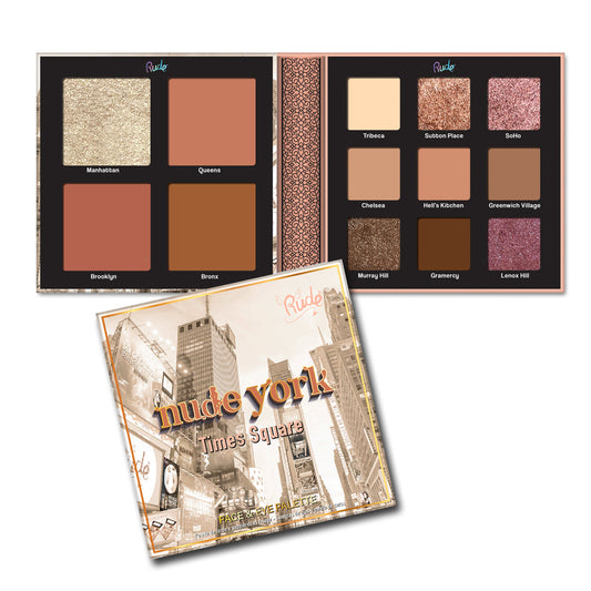 RUDE Nude York Face & Eye Palette