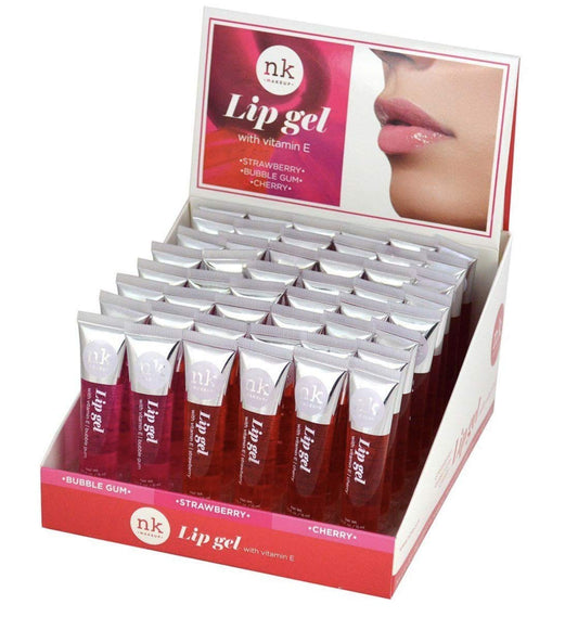 NICKA K Lip Gel Display Case Set, 48 Pieces