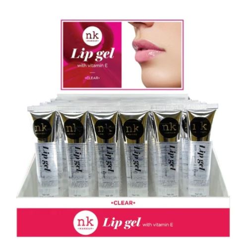 Juego de vitrinas transparentes de gel labial NICKA K, 48 piezas