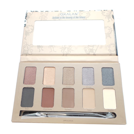 OKALAN 10 Shade Natural Eyeshadow Palette - A