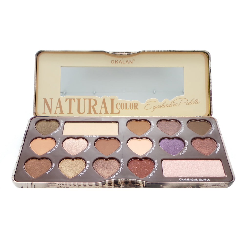 OKALAN Paleta de Sombras de Ojos Color Natural B