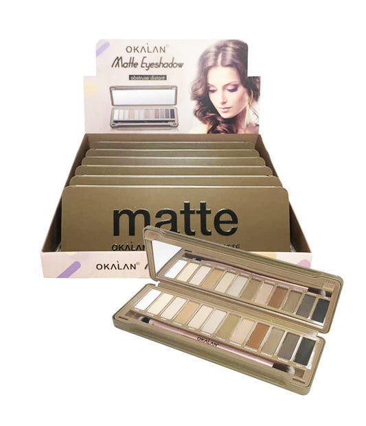 OKALAN Paleta de sombras de ojos mate Abstruse Distant Display Set, 6 piezas