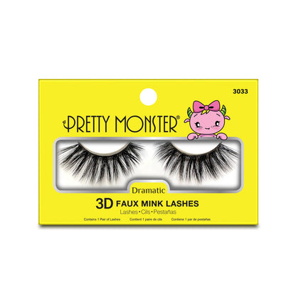 Pretty Monster Dramatic 3D Faux Mink Lashes