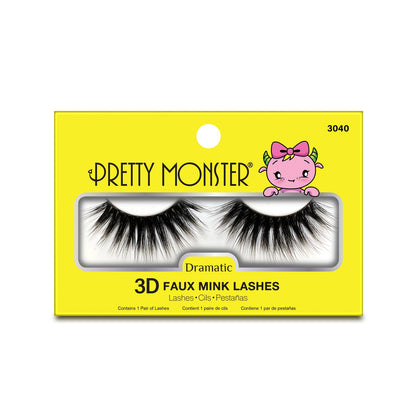 Pretty Monster Dramatic 3D Faux Mink Lashes