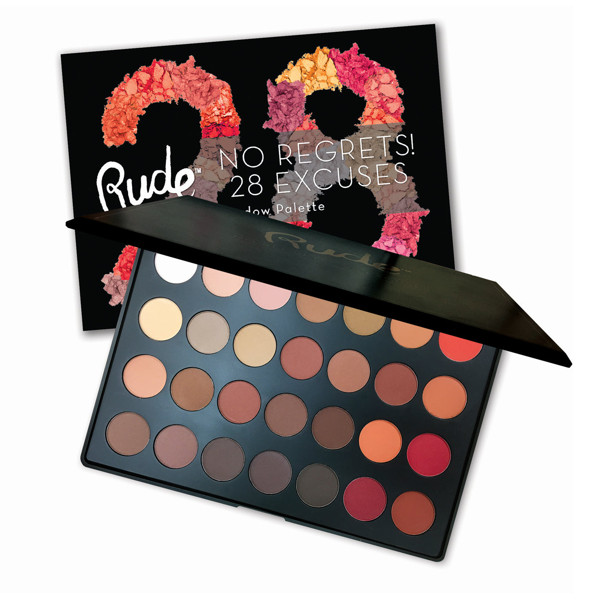 RUDO ¡Sin arrepentimientos! Paleta de sombras de ojos 28 excusas (DC)