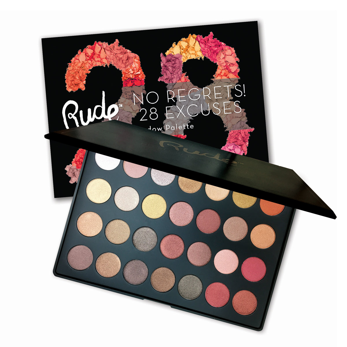 RUDO ¡Sin arrepentimientos! Paleta de sombras de ojos 28 excusas (DC)