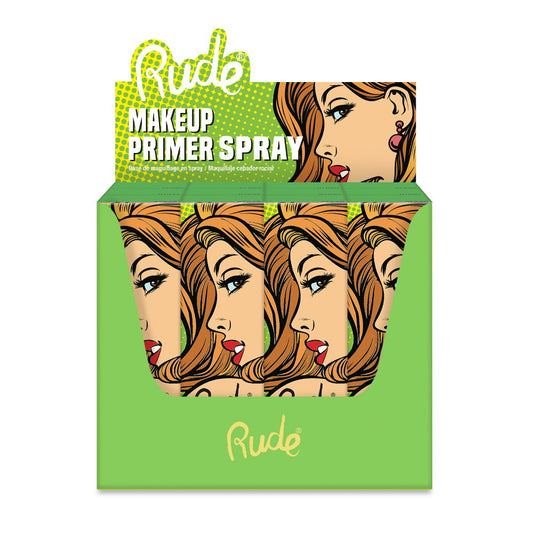 RUDE Make Up Primer Spray Paper Display Set, 12 Pieces