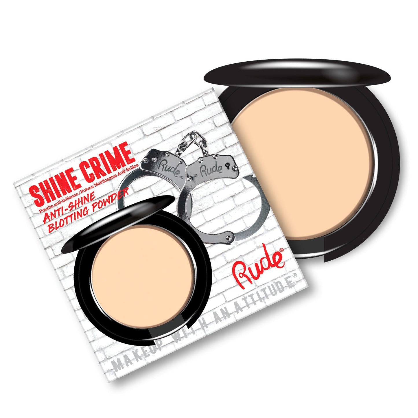 RUDE Shine Crime Anti-Shine Blotting Powder - Natural