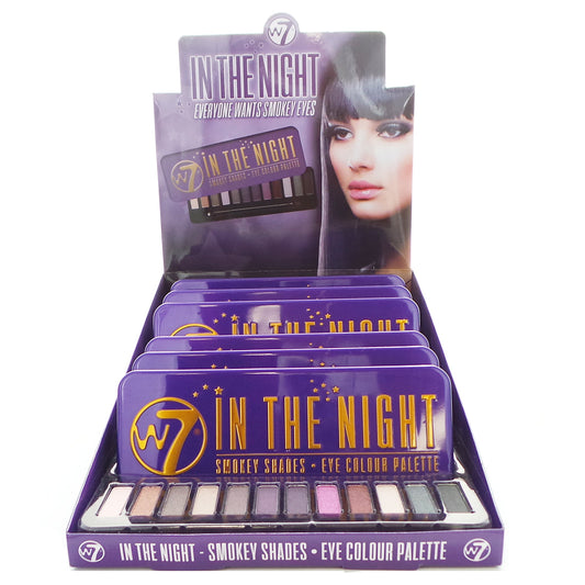 Juego de paleta de colores de ojos W7 In The Night Smokey Shades, 6 piezas más probador de pantalla