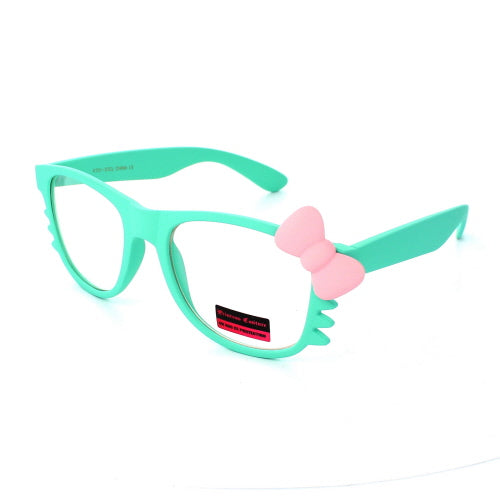 KITTY Gafas de Moda Junior Wayfarer KT01STCL - Blanco 