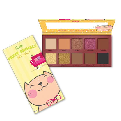 RUDE Party Animals Paleta de 10 sombras de ojos